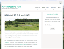 Tablet Screenshot of greenmachinefarm.com